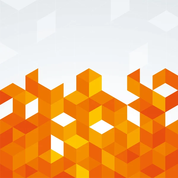 オレンジ色の抽象的な幾何学的な Baackground — ストックベクタ