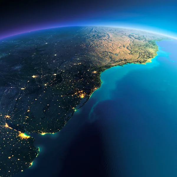 Detailed Earth. South America. Rio de La Plata — Stock Photo, Image