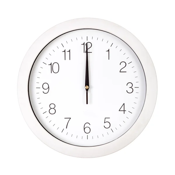 Cara del reloj mostrando las doce en punto — Foto de Stock