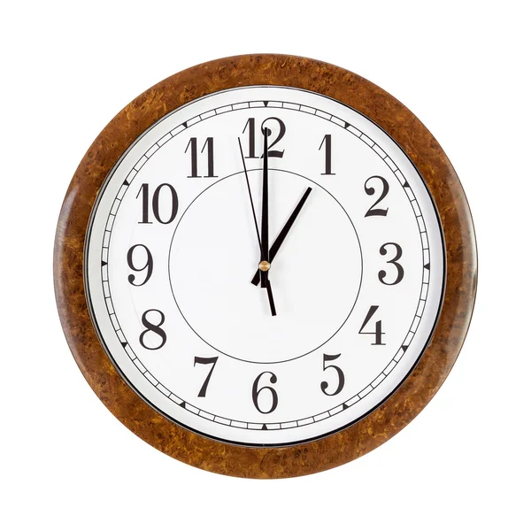 Clock face showing 1 o'clock Stock Image