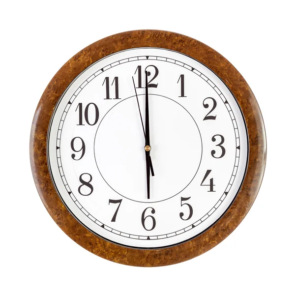 Clock face showing 6 o'clock Royalty Free Stock Images
