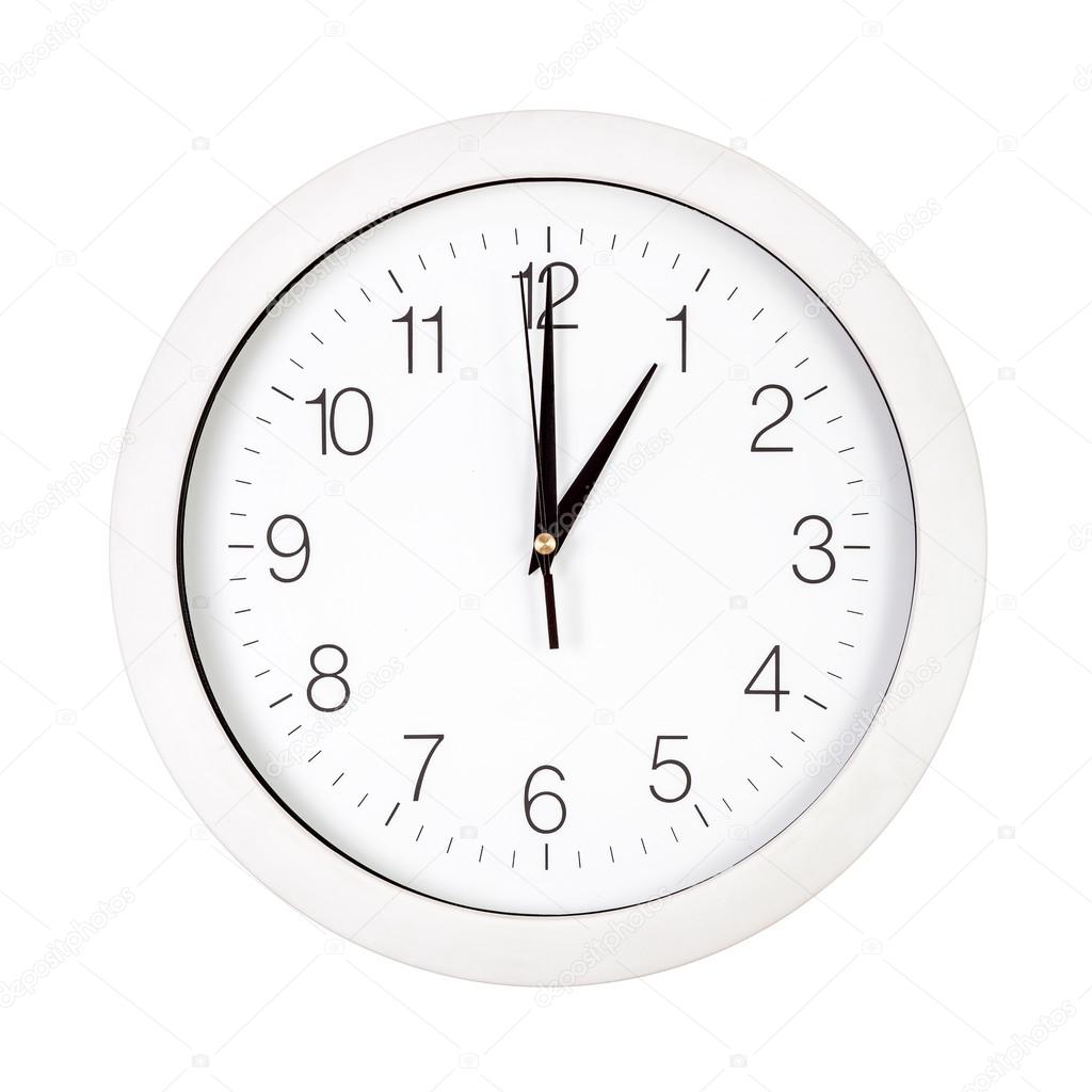 Clock Face Showing One O Clock Stock Photo Image By C Verdateo