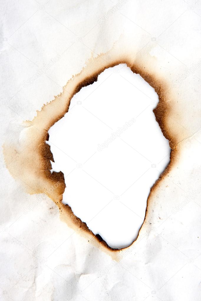 Burnt paper hole Stock Illustration by ©verdateo #56233917
