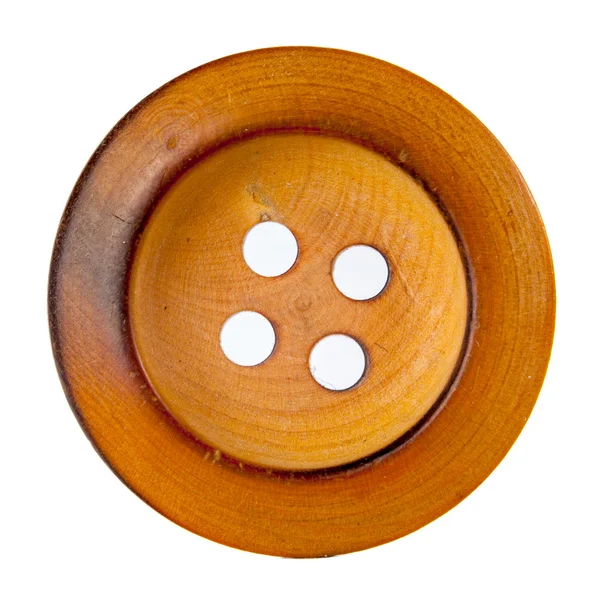 Wooden button — Stock Photo, Image