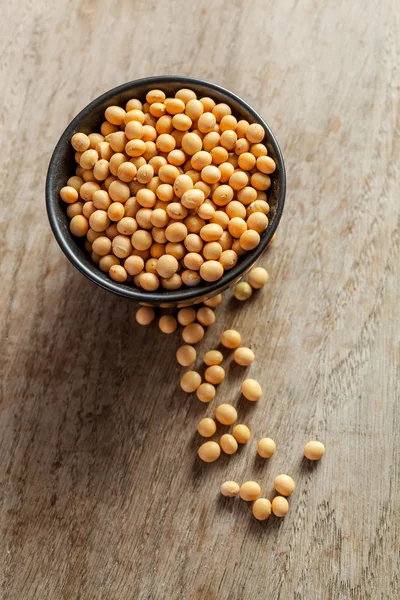 Soya beans in a bowl — Stock Photo, Image