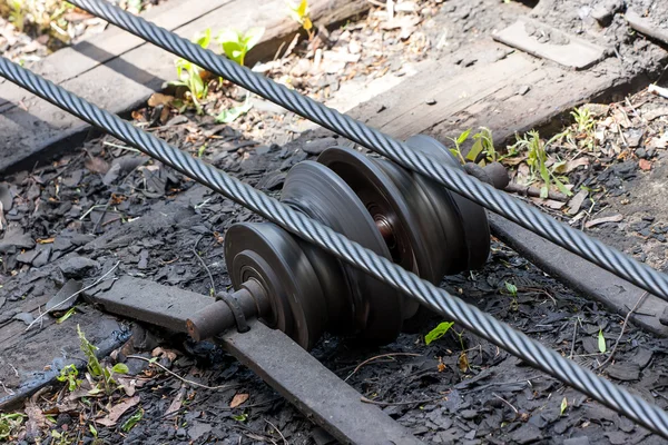 Tornillo de mecanismo ferroviario —  Fotos de Stock