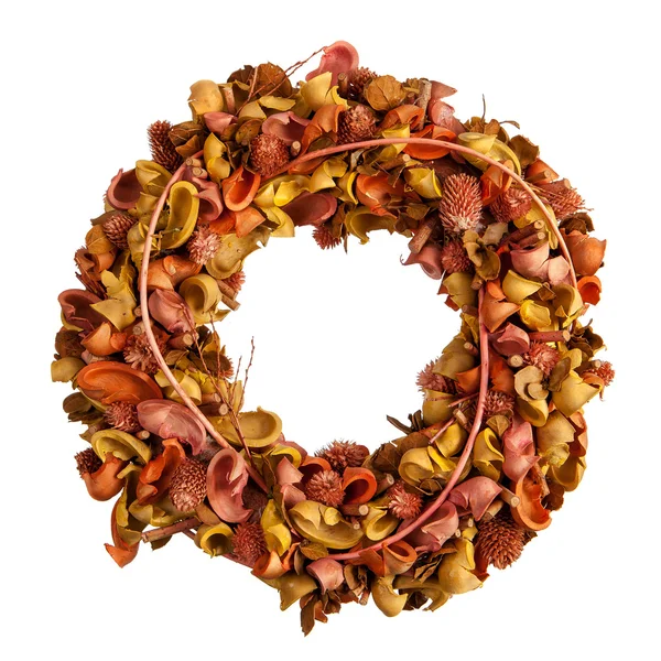 Christmas wreath isolated — Stock Photo, Image