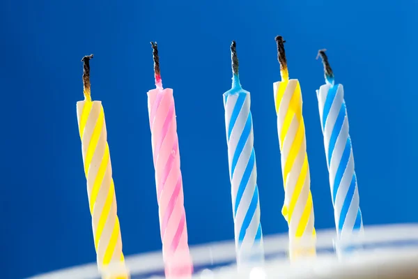 Five extinct candles — Stock Photo, Image