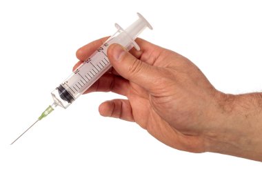 El tutma tıbbi iğne