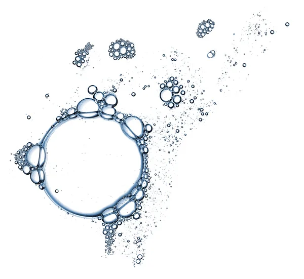 Schuim zeepbellen geïsoleerd — Stockfoto