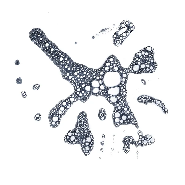 Foam bubbles macro closeup — Stock Photo, Image