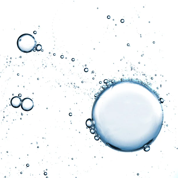 Burbujas de espuma de jabón en blanco —  Fotos de Stock