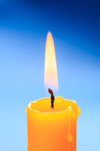 Пламя свечей погасло — стоковое фото