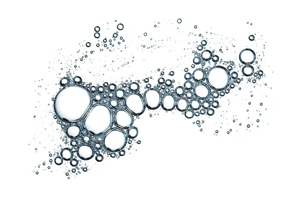 Bubbels patroon op witte achtergrond — Stockfoto