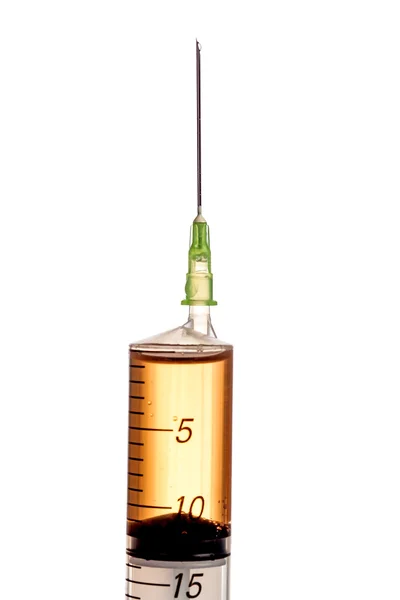 Syringe needle closeup — Stock Photo, Image