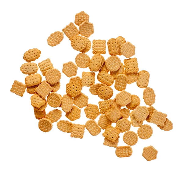 Crackers isolated over white — Stock Photo, Image