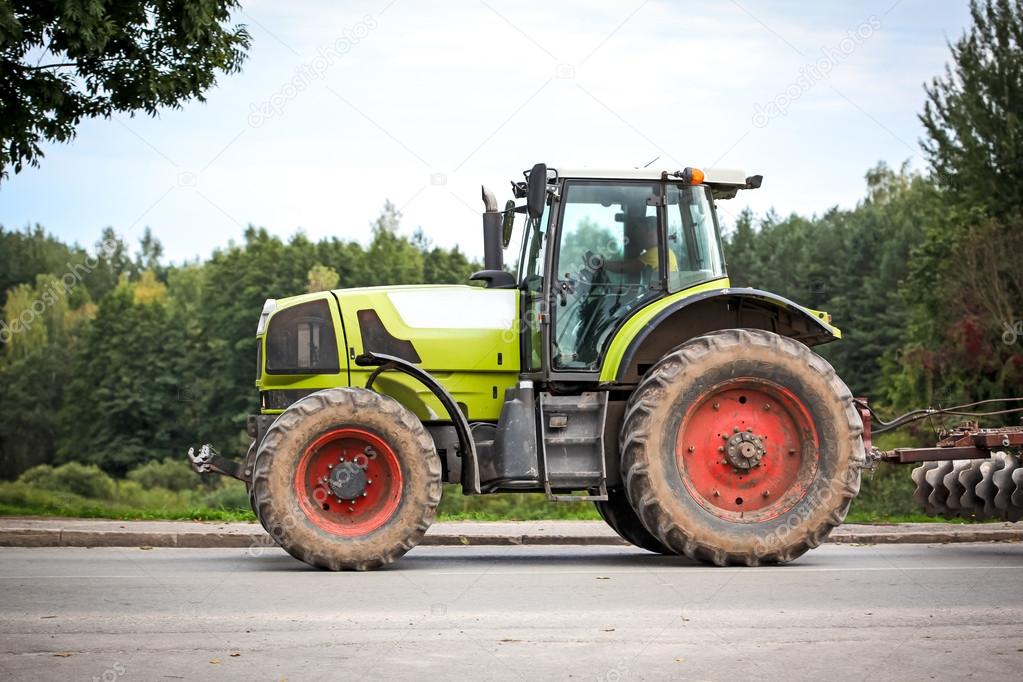 Tractor on a road