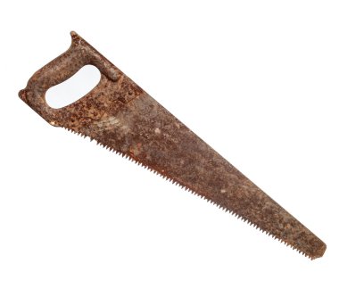 Rusty beyaz üzerinde gördüm