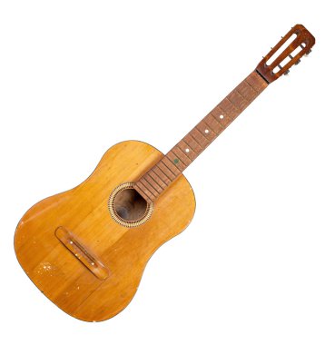 Eski kırık gitar