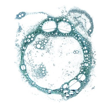 sabun köpükleri beyaz arkaplanda