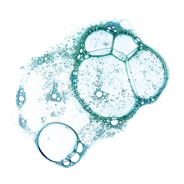 白い背景の石鹸泡は — ストック写真