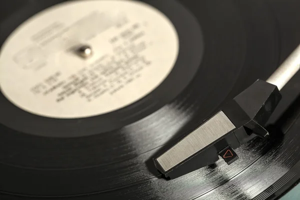 Grabación de vinilo en tocadiscos — Foto de Stock