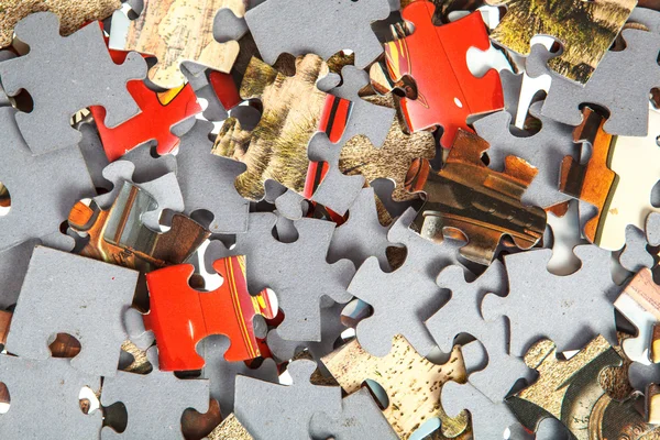 Puzzle kousky skládačky — Stock fotografie