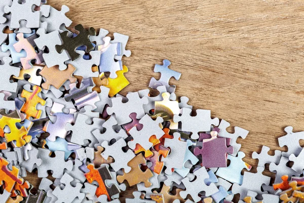 Pieces of Jigsaw Puzzle — Stock Photo, Image