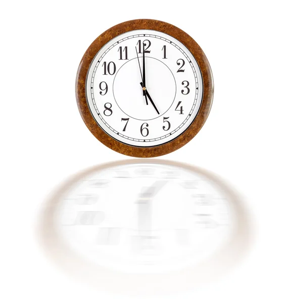Relógio rosto mostrando cinco horas — Fotografia de Stock