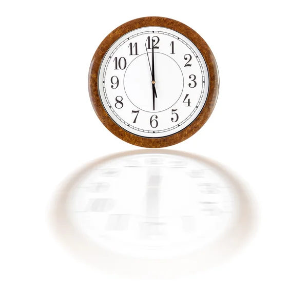 Обличчя годинника, що показує шість — стокове фото