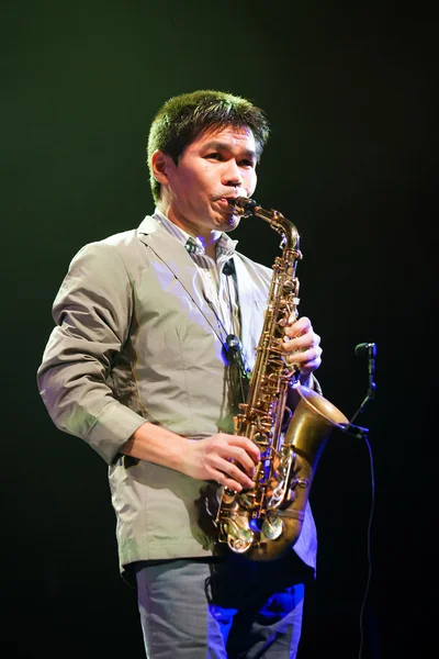 Yosuke Сато в Каунасі Jazz 2015 — стокове фото