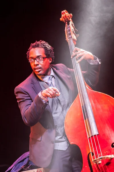 Jazz musician Aaron James at Kaunas Jazz 2015 — Stock Photo, Image