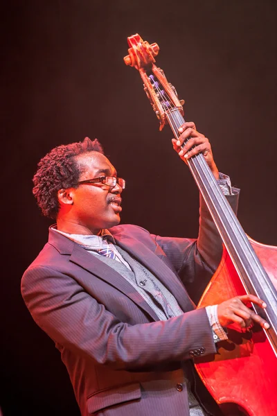 Aaron James στο Κάουνας 2015 τζαζ μουσικός της τζαζ Εικόνα Αρχείου
