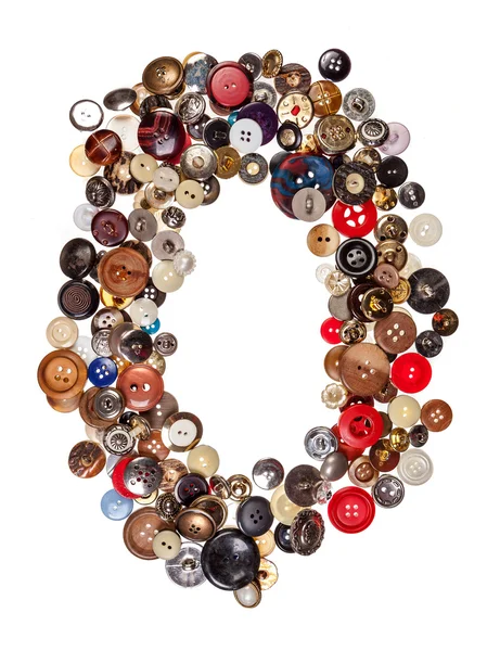 Dikiş düğmeleri renkli çerçeve muhtelif — Stok fotoğraf