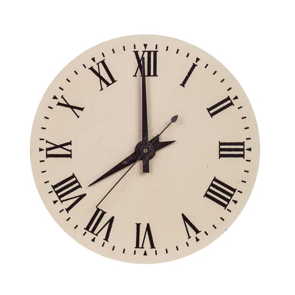 Vintage relógio rosto mostrando oito horas — Fotografia de Stock