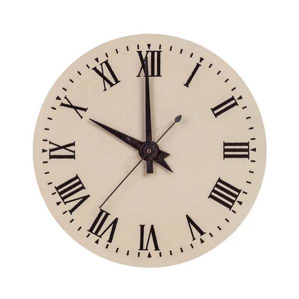 Vintage clock face showing ten o'clock — Stock Photo, Image