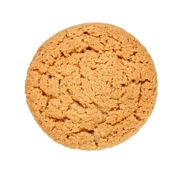 Ovesné vločky cookie přes bílý — Stock fotografie