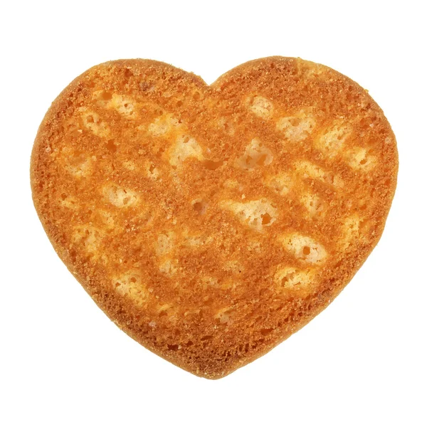 Parte posterior de la galleta en forma de corazón — Foto de Stock