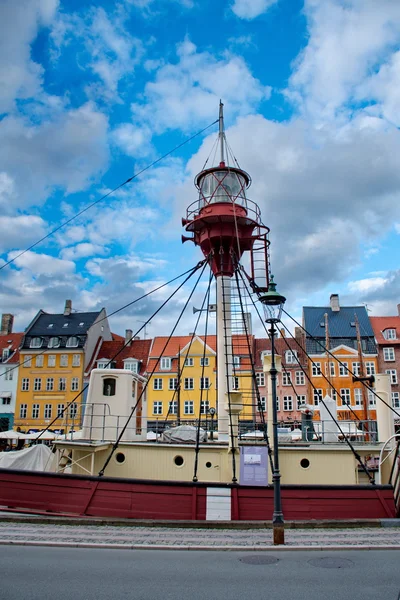 Porto di Nyhavn a Copenaghen, Danimarca — Foto Stock