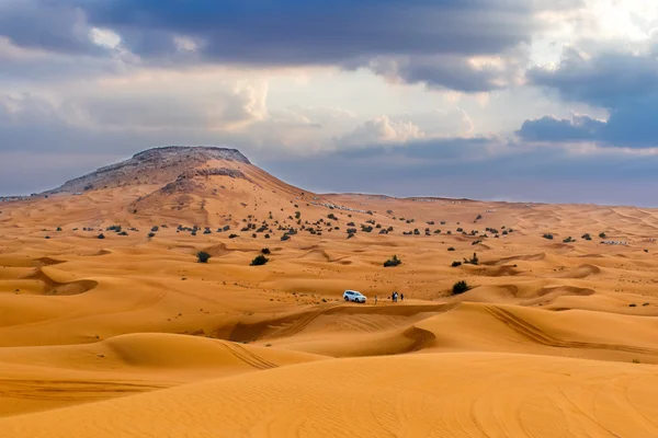 Safári do deserto em Dubai, Emirados Árabes Unidos — Fotografia de Stock