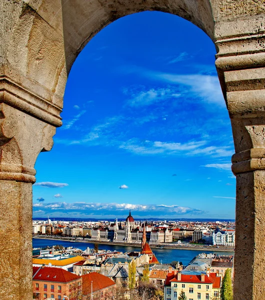 Parlamentul Ungariei la Budapesta — Fotografie, imagine de stoc