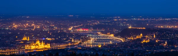 Panoramiczny widok na miasto Budapeszt, Węgry — Zdjęcie stockowe