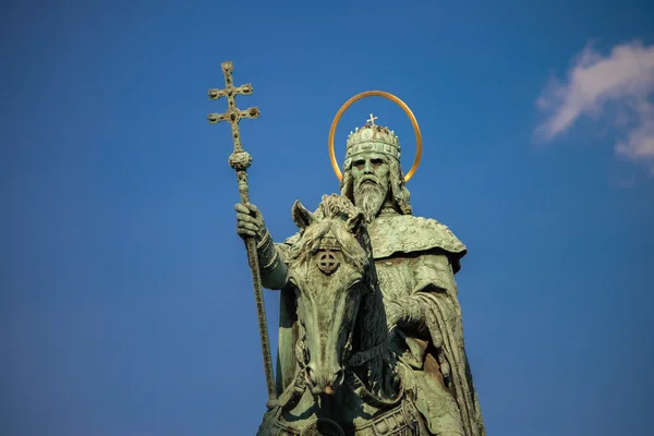 Скульптура Святого Стефана в Будапеште — стоковое фото