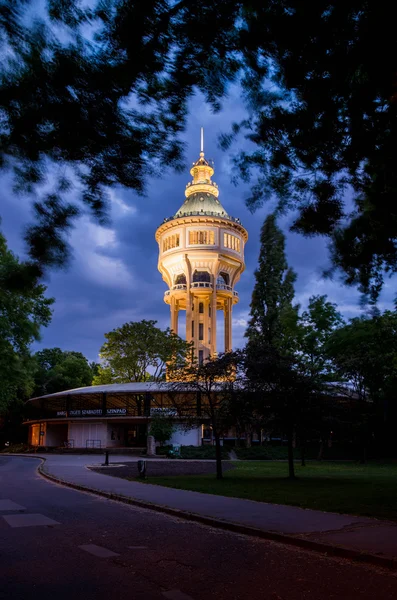 Vodárenská věž v Markétin ostrov, Budapešť, Maďarsko — Stock fotografie