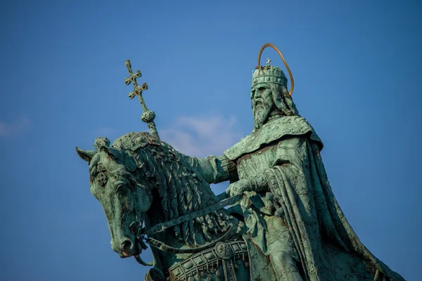 Скульптура Святого Стефана в Будапеште — стоковое фото