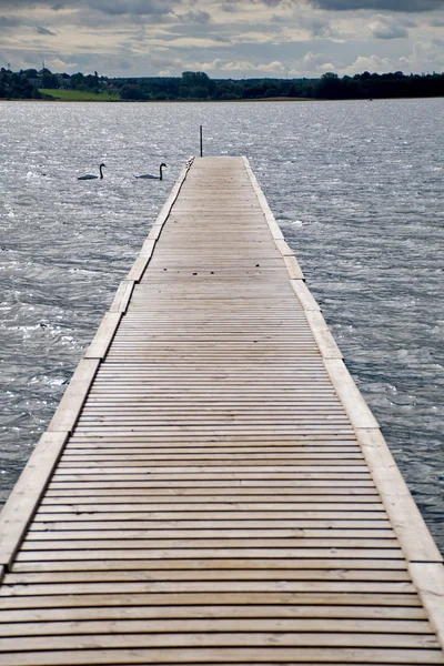 Pier terbuat dari kayu — Stok Foto