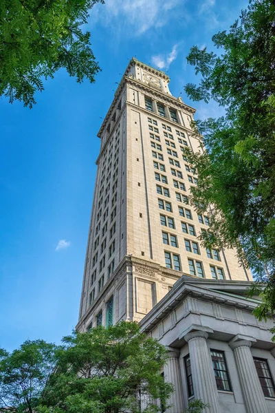 La famosa Boston Custom House en los Estados Unidos — Foto de Stock