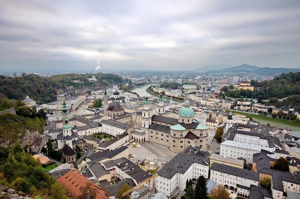 Ciudad de Salzburgo desde la fortaleza —  Fotos de Stock