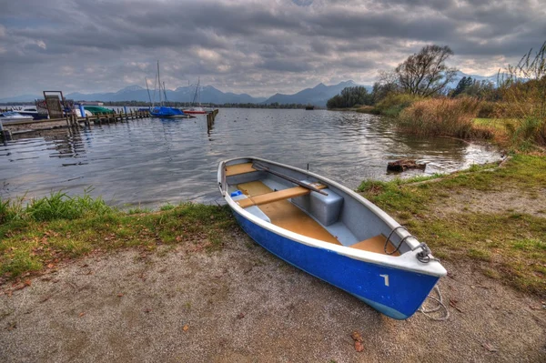 Boat at lake Chiemsee in Germany — Stock Photo, Image