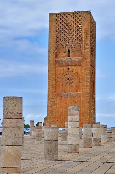 Πύργος Hassan περιοδεία στο Ραμπάτ, Μαρόκο — Φωτογραφία Αρχείου
